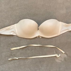 White strapless upbra with optional straps